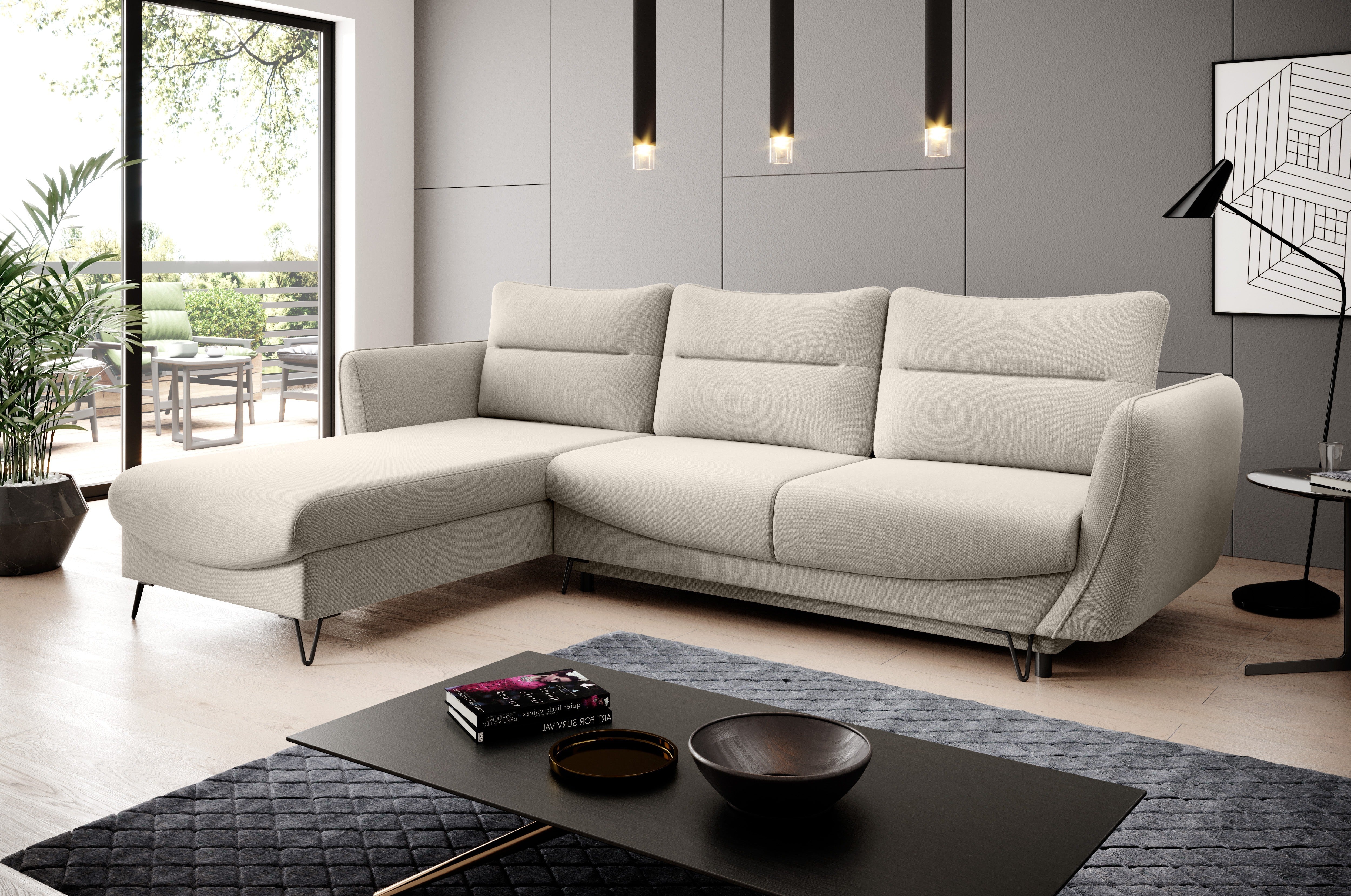 SILVA Corner Sofa Bed in modern living room setting.