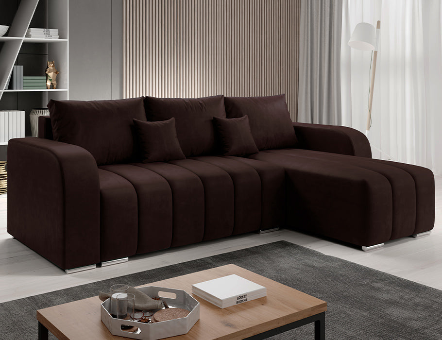 PUFETTO Corner Sofa Bed in modern living room setting.