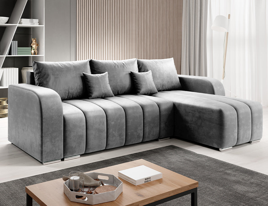 PUFETTO Corner Sofa Bed in modern living room setting.